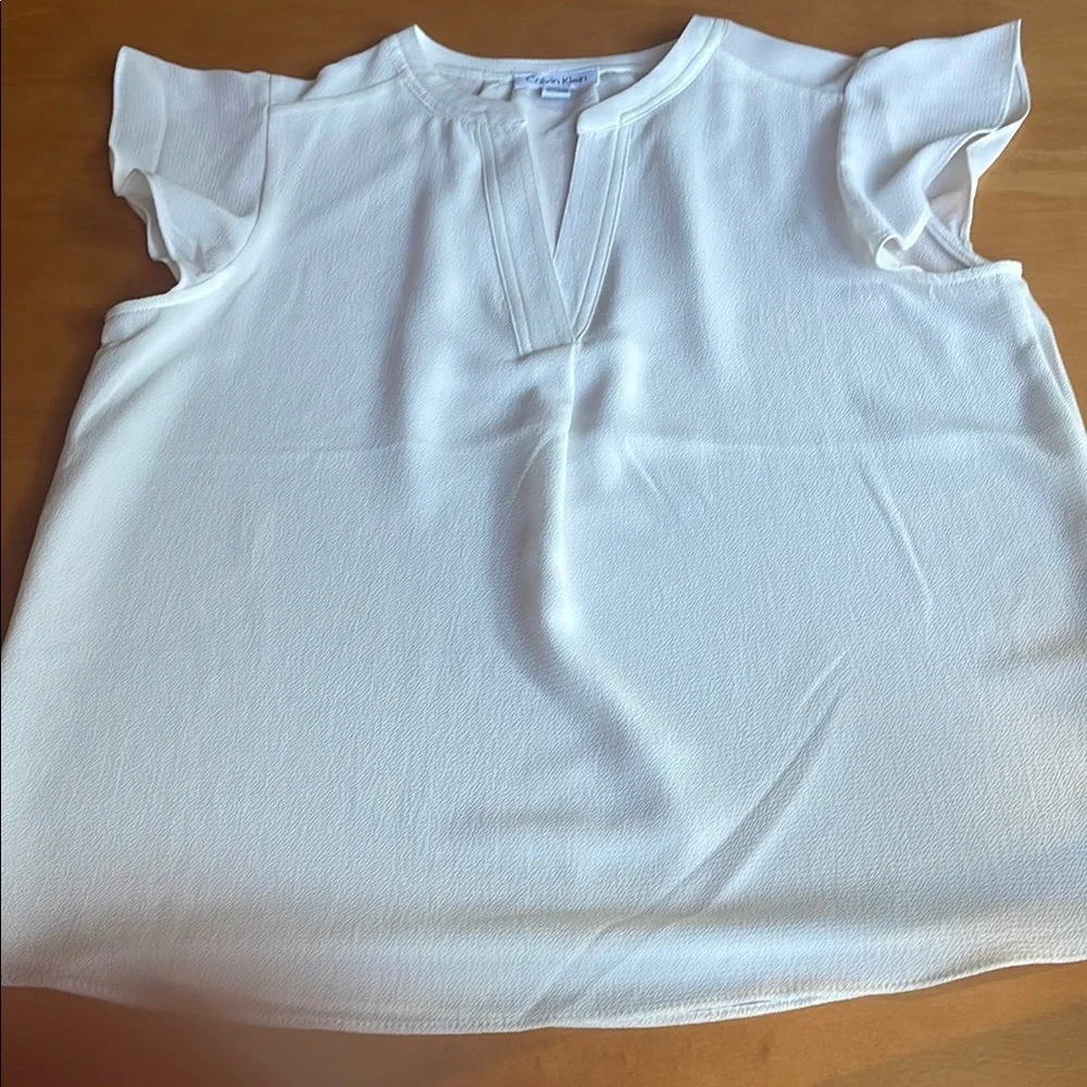 Calvin Klein White Blouse - Picture 5 of 5